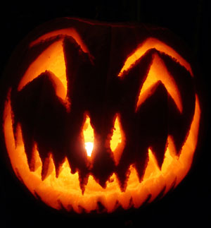 mischief night in pennsylvania, creepy looking pumpkin