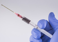 philadelphia dui test needle with blood testing glove