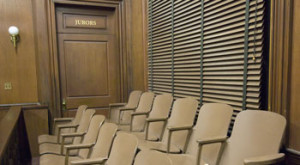 chairs of jurors ready to make eyewitness identification